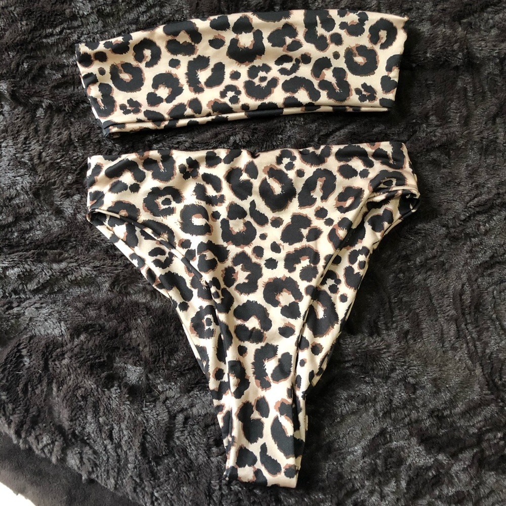 Leopard High Waisted Bikini